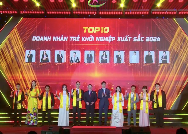 Công bố Top 10 doanh nhân trẻ khởi nghiệp xuất sắc 2024